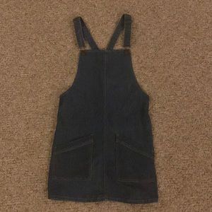 SO Kohl’s Size Small Junior’s Jean Jumper Dress, Dark Wash